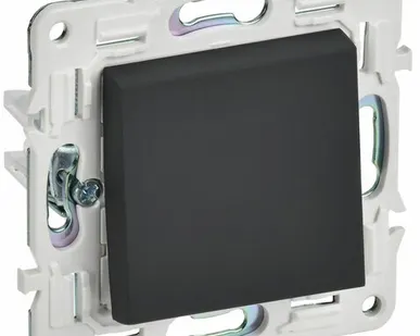 фото SKANDY Выключатель 1-клавишный 10А SK-V01G графит IEK