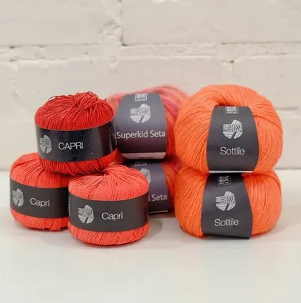 Фото №0 Набор пряжи для модели Granny Gillet