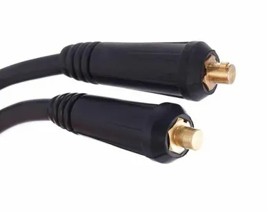 фото Комплект сварочных проводов КГ 1х25 с электрододержателем с клеммой для подключения к массе вилка СКР 10-25 3м Rexant 16-0775