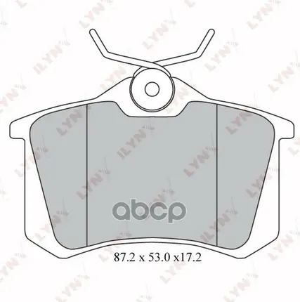 Фото №0 Колодки Тормозные Дисковые | Зад | LYNXauto арт. BD1206