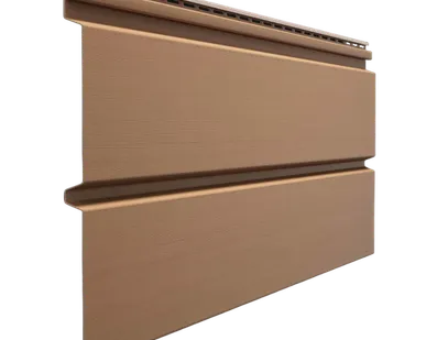 фото Сайдинг Docke Брус D6S Капучино Деке Premium виниловый