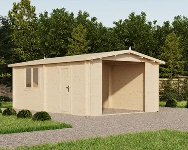 фото Гараж 21 (Стандарт) - брус 44 мм