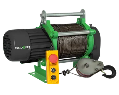 фото Лебедка электрическая KCD 500/1000 кг, 70/35 м 220В