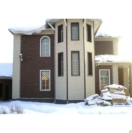 Фото №3 Фасадная панель для наружной отделки дома Альта Профиль Кирпич Жжёный