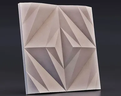 фото "Крупный ромб" гипсовые 3D панели для стен