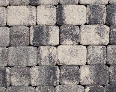 фото Тротуарная плитка Выбор Классико Гладкий Листопад, 40 мм 2 камня Антрацит