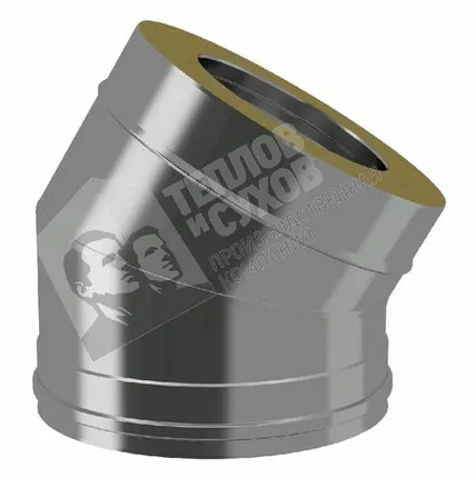 Фото №0 Отвод OT-Р 45° AISI 430 0,5 мм / Оцинковка 130/190