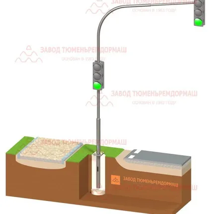 Фото №0 Опора светофорная СОДГ2-6,6-6,0.000