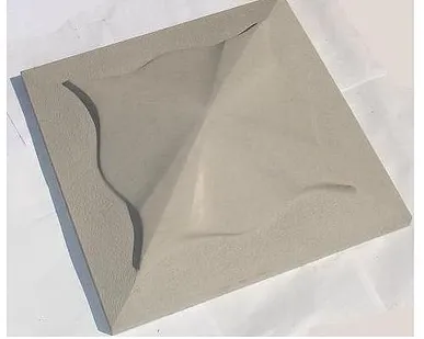 фото Оголовник фигурный 450х450 серый