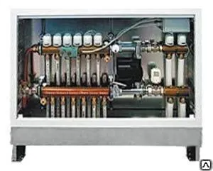 фото Шкаф регулирования, радиаторы и теплые полы, 5 отводов, правый.