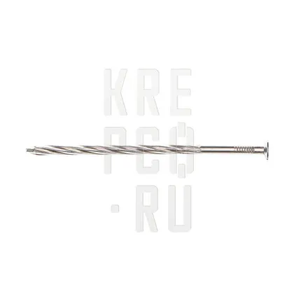 Фото №0 Гвозди винтовые оцинкованные noname Гвоздь винтовой 4,5*120 мм черт. 7811-7335 оцинкованный