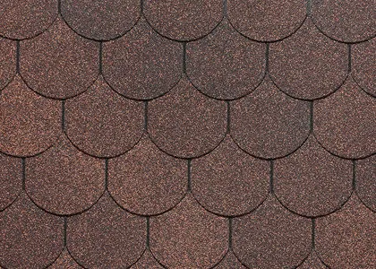 Фото №0 Гибкая черепица Dоcke STANDARD "Кольчуга" Коричневый, цена за м.кв