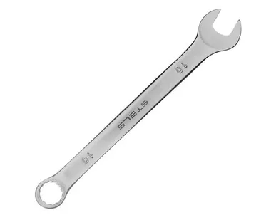 фото Ключ комбинированный, 10 мм, CrV, матовый хром, STELS, 1 шт