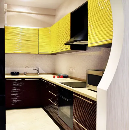 Фото №0  Кухонный гарнитур с 3D фрезеровкой "Спелая слива"