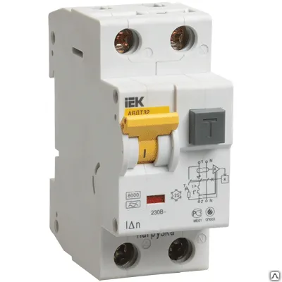 Фото №0 АВДТ 32 C20 - Автоматический Выключатель Дифф. тока ИЭК