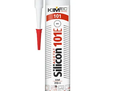 фото KIM TEC 101Е Герметик силиконовый белый 280 мл (02-01-31)