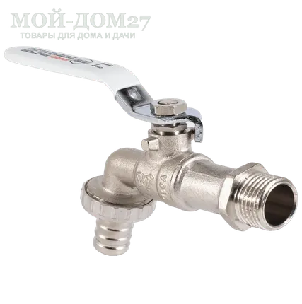 Фото №5 Кран шаровой ½" (водоразборный со штуцером и ручкой)