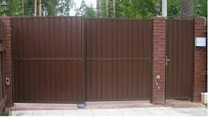 Фото №0 Металлические распашные ворота art-V-4