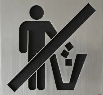 фото ТАБЛИЧКА &quot;НЕ МУСОРИТЬ&quot;