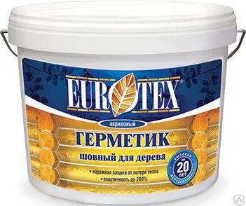 фото Eurotex герметик шовный для дерева Сосна 3кг