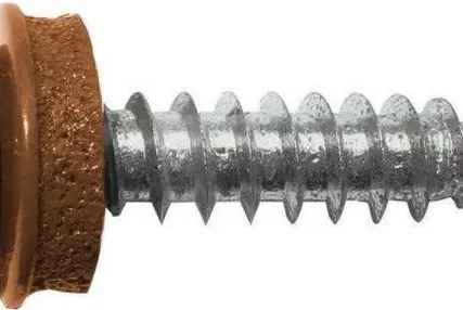 Фото №0 Саморез кровельный 4,8*35 RAL 8004 (медно-коричневый)