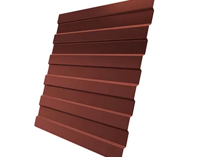 фото Профнастил С-8 0,5 Zinkel RAL 8004 терракотовый