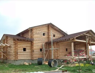 фото Рубленое бревно