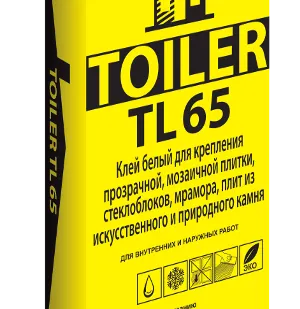 фото Клей для плитки Toiler TL 65 25 кг