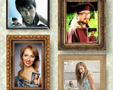 фото Портрет в багете 25×35