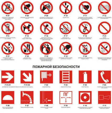 Фото №0 Знаки ПБ 100х100 (12 V х18), шт