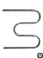 фото Полотенцесушитель Ду 25 оцинк. 500х600 М-образный с резьбой