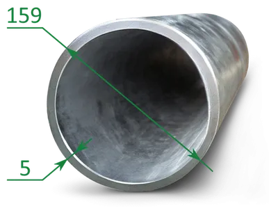 фото Труба оцинкованная эсв 159x5
