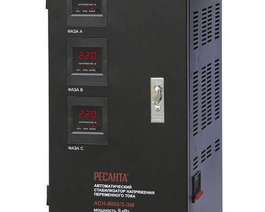 фото Стабилизатор трехфазный АСН- 9 000/3