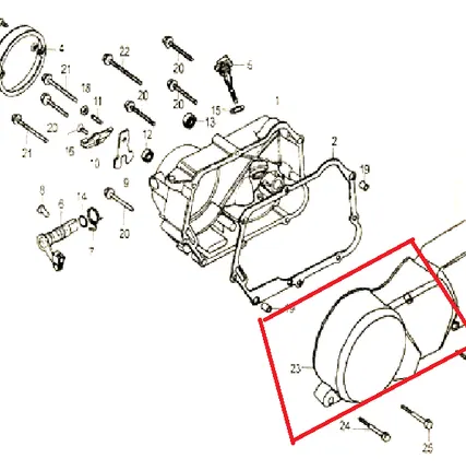 Фото №0 Крышка картера левая Riva (старого образца)