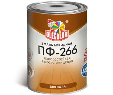фото Эмалиь алкидная ПФ-266 FARBITEX (0,9 кг.) желто-коричневый.