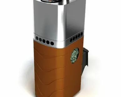 фото Печь для бани ТМФ Бирюса 2013 Carbon дверца антрацит закр. каменка терракота