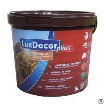 Фото №0 Пропитка по дереву акриловая LUXDECOR PLIUS 5л