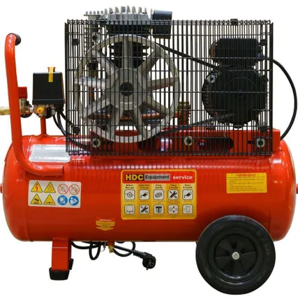 Фото №3 Компрессор ременной HDC HD-A051, 400 л/мин, ресивер 50 л, 10 Бар, 220 В
