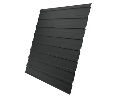 фото Профнастил С10A Grand Line 0,5 Quarzit Pro Matt RAL 7016 антрацитово-серый