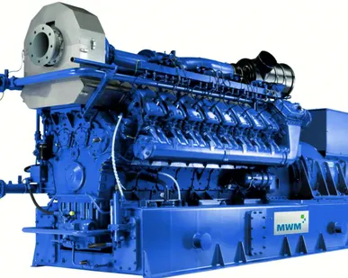 фото Новая MWM TCG2020 V16, 1560кВт, 0,4кВ на раме