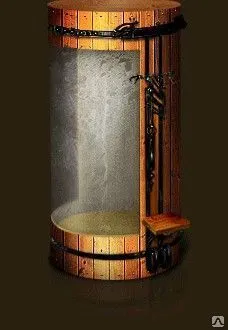 Фото №0 Душевые кабины из лиственницы д 900 Н 2000