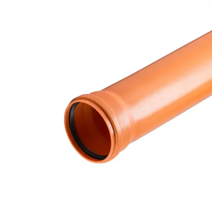 Фото №0 Труба 110 (3,4) * 1000 мм для наружной канализации РосТурПласт "Стандарт"