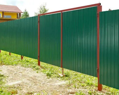 фото Распашные ворота Эконом