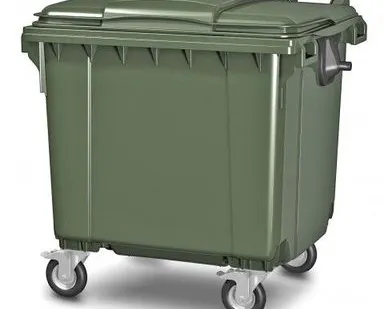 фото Мусорный контейнер 1100 л. с плоской крышкой(1360 х 1090 х1350)