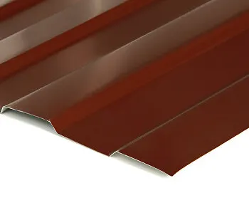 фото Профнастил С-8, 1200х2000 мм, 0.45 мм, 2.4 м², коричневый