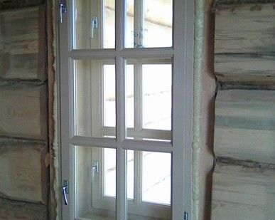 фото Деревянные окна с покраской