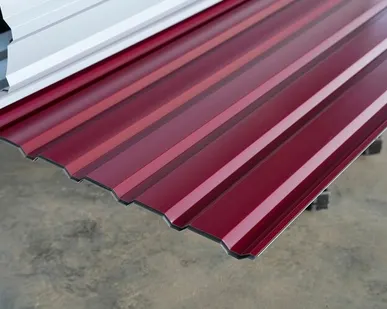 фото Профлист МП-20 / красный / 0.45 мм. - RAL 3005 / Винно-красный - Глянцевая - с ЛКП - Первый - МП-20 - Стандартные - Розница