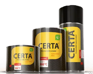 фото Термостойкая эмаль Certa +900°С