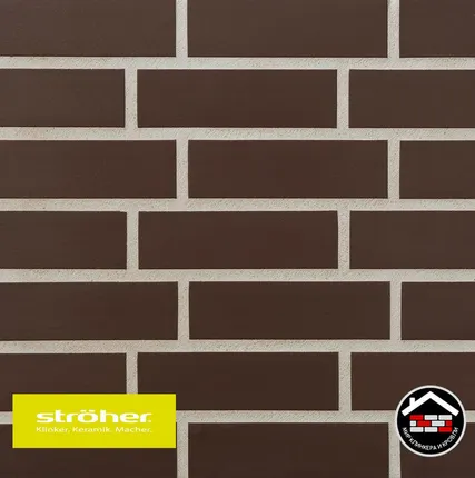 Фото №0 Клинкерная плитка под кирпич Stroher серии Keravette Cromatic 210 Braun