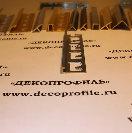 Фото №0 Профиль Г-образный Progress латунь 2,7м - Латунь хромированная - 6 мм